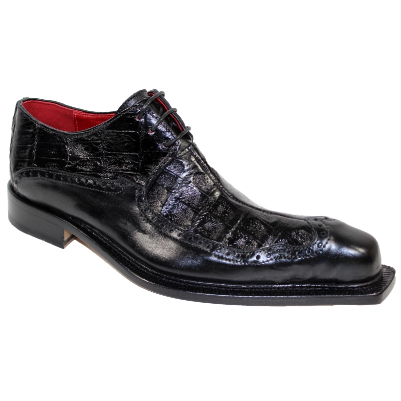 Fennix Finley Hornback & Calf Shoes Black Image