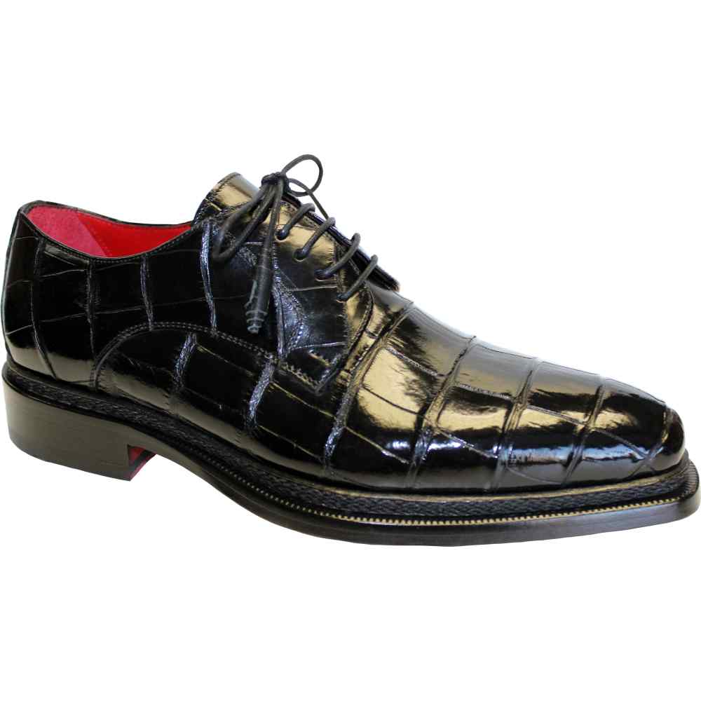 Fennix Gabriele Genuine Alligator Shoes Black Image