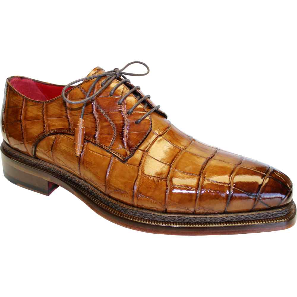 Fennix Gabriele Genuine Alligator Shoes Cognac Image