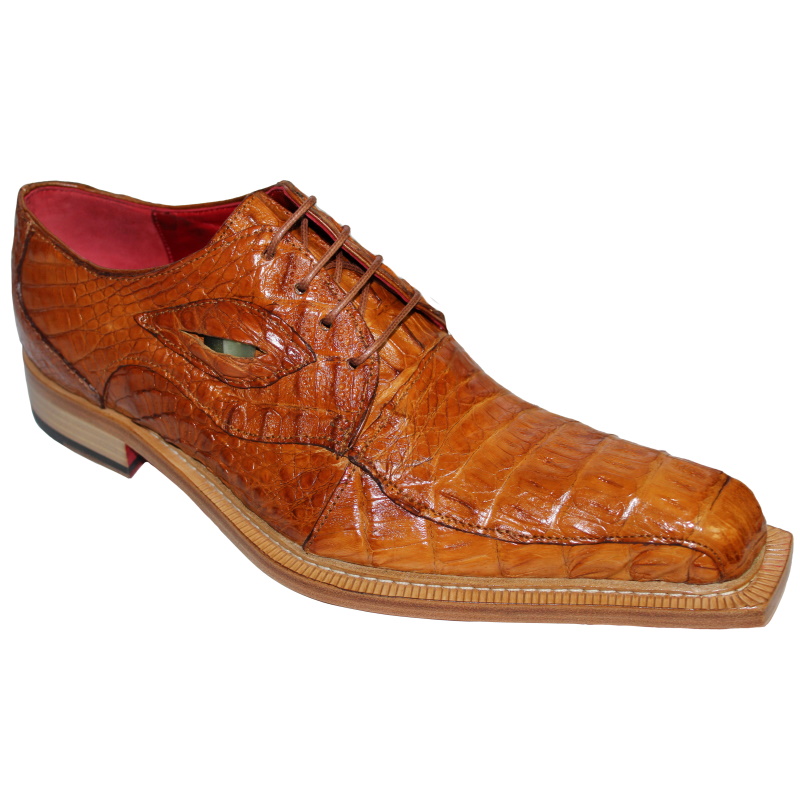 Fennix Hugo Hornback Crocodile Shoes Cognac Image