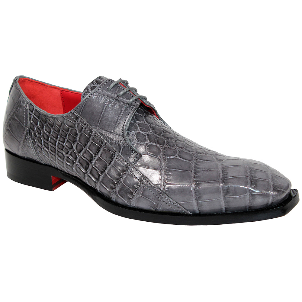 Fennix Logan Genuine Alligator Shoes Grey Image