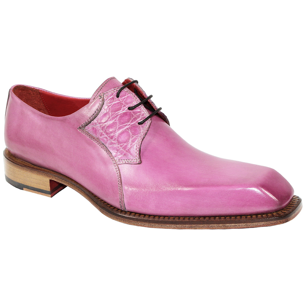 Fennix Tristan Calfskin / Genuine Alligator Shoes Pink Image