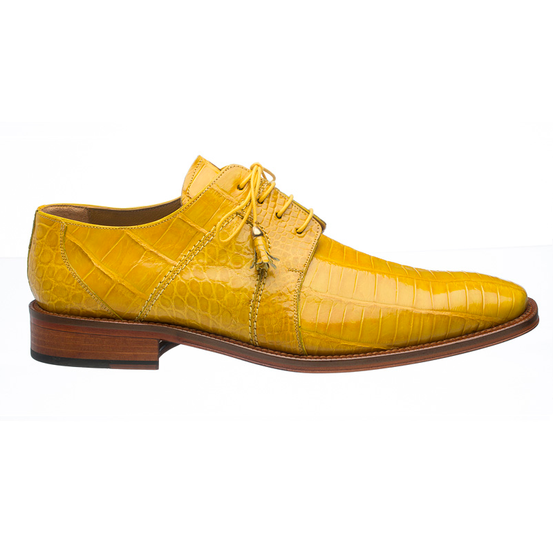 Ferrini 205 / 528 Alligator Derby Shoes Yellow Image