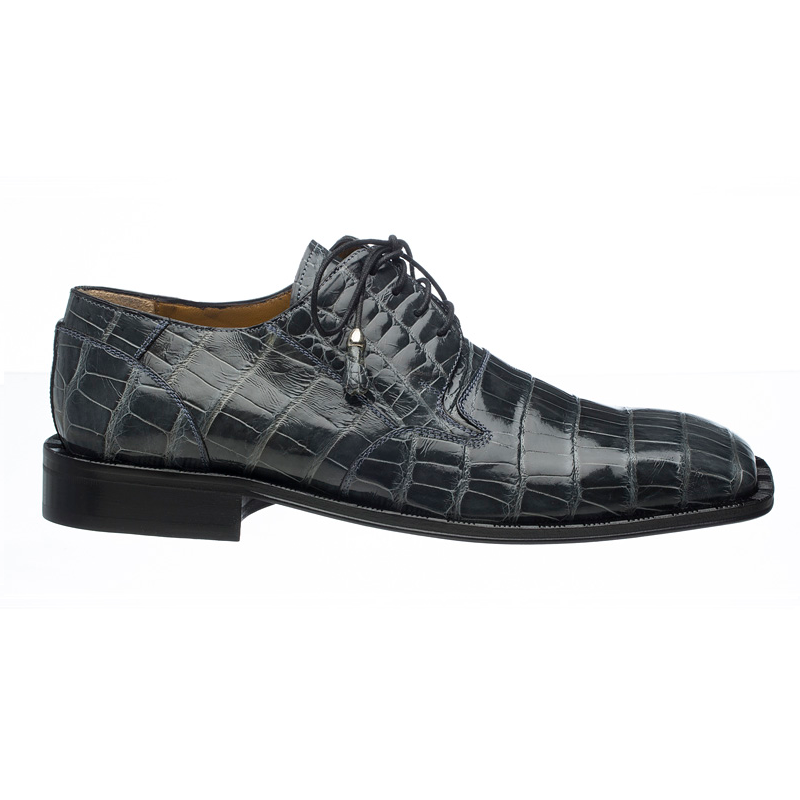 Ferrini 208 Alligator Square Toe Shoes Gray Image