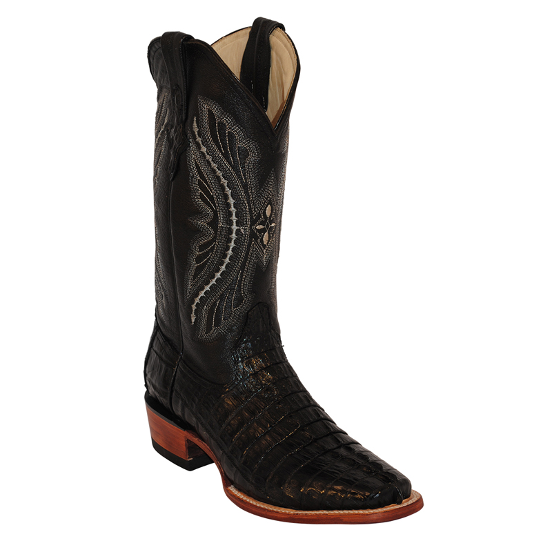 Ferrini Caiman Tail 10371-04 Exotic Boots Black Image