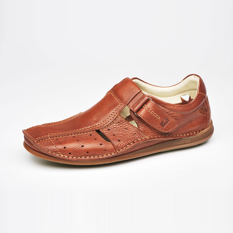 Fluchos Nautilus 6033 Sandals Brown | MensDesignerShoe.com
