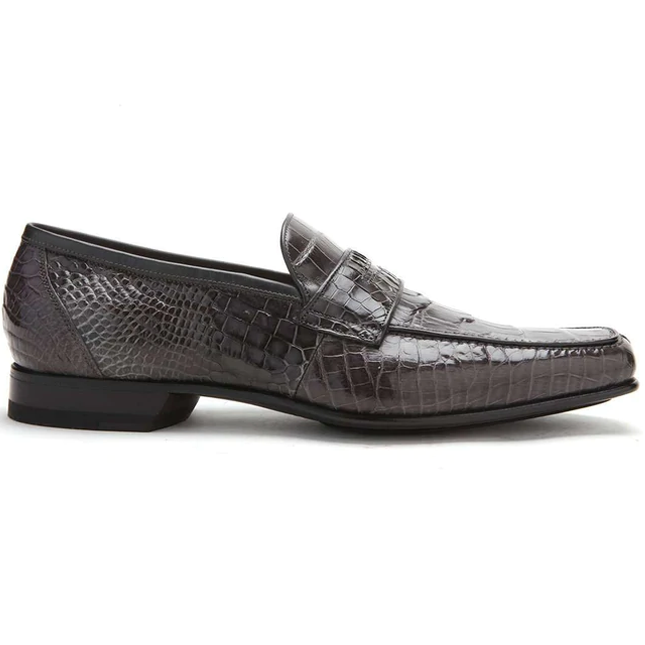 Caporicci 9961 Alligator Penny Loafers Gray Image