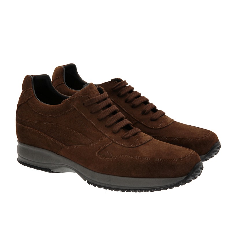 Guido Maggi Louisiana Calf Leather Shoes Dark Brown Suede Image