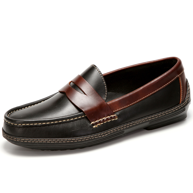 Handsewn Shoe Co. Penny Driver Black / Brown Image