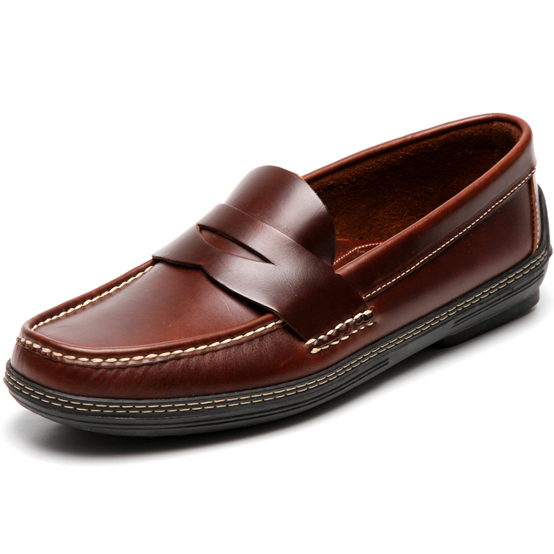 Handsewn Shoe Co. Penny Driver Dark Brown Image