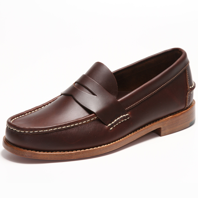 Handsewn Shoe Co. Penny Loafer Dark Brown Image