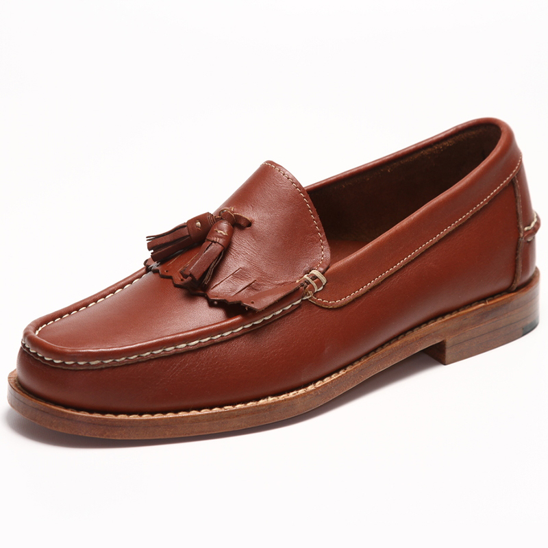 Handsewn Shoe Co. Tassel Kilt Loafer Brown Image