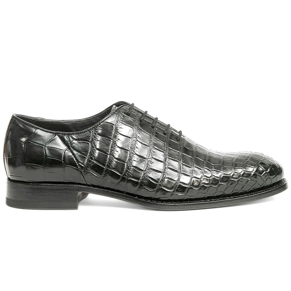 Harris Shoes 1913 Genuine Crocodile Oxfords Nero Image