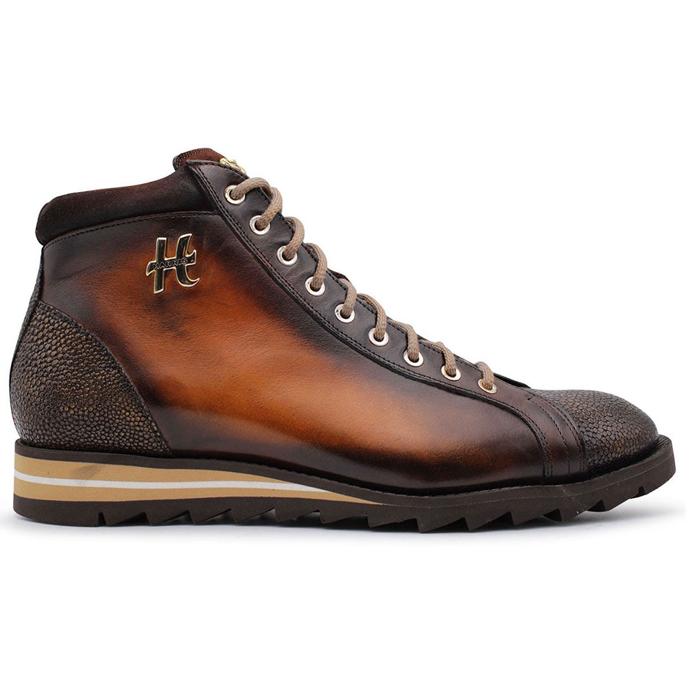 Harris Shoes 1913 Leather Ankle Boots Brown Image