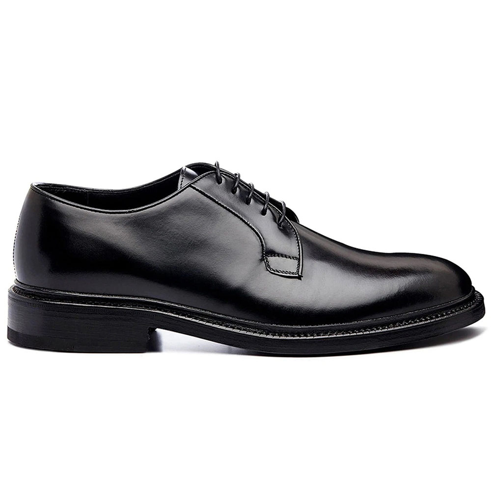 Harris Shoes 1913 Leather Stringed Derby Nero Image