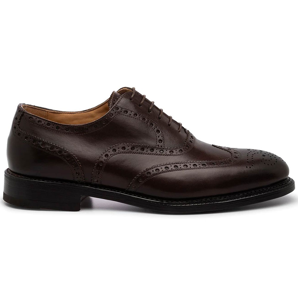 Harris Shoes 1913 Leather Stringed Wingtip Shoes Brown Image