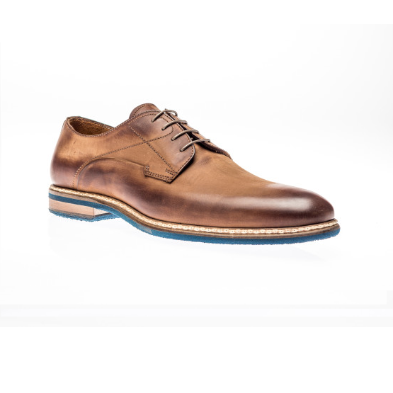 Jose Real Berlina Nubuck Derby Shoes Cuoio Image