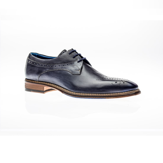 Jose Real Veloce Derby Brogues Antracite Cobalto Image