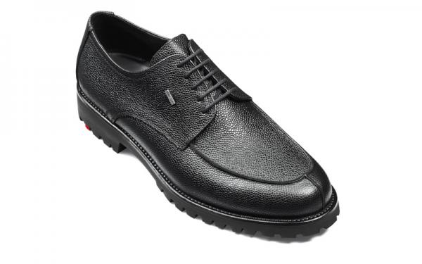 Lloyd Valdez Pebble Grain Split Toe Gore-Tex Shoes Black Image