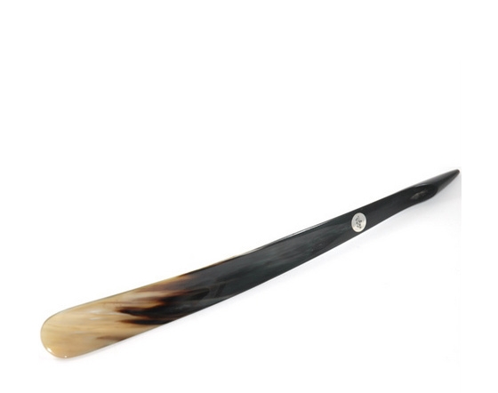 Long Handled Shoe Horn with Inlay Image
