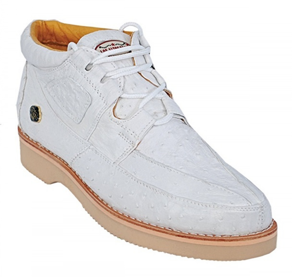 Los Altos Ostrich Casual Shoes White Image