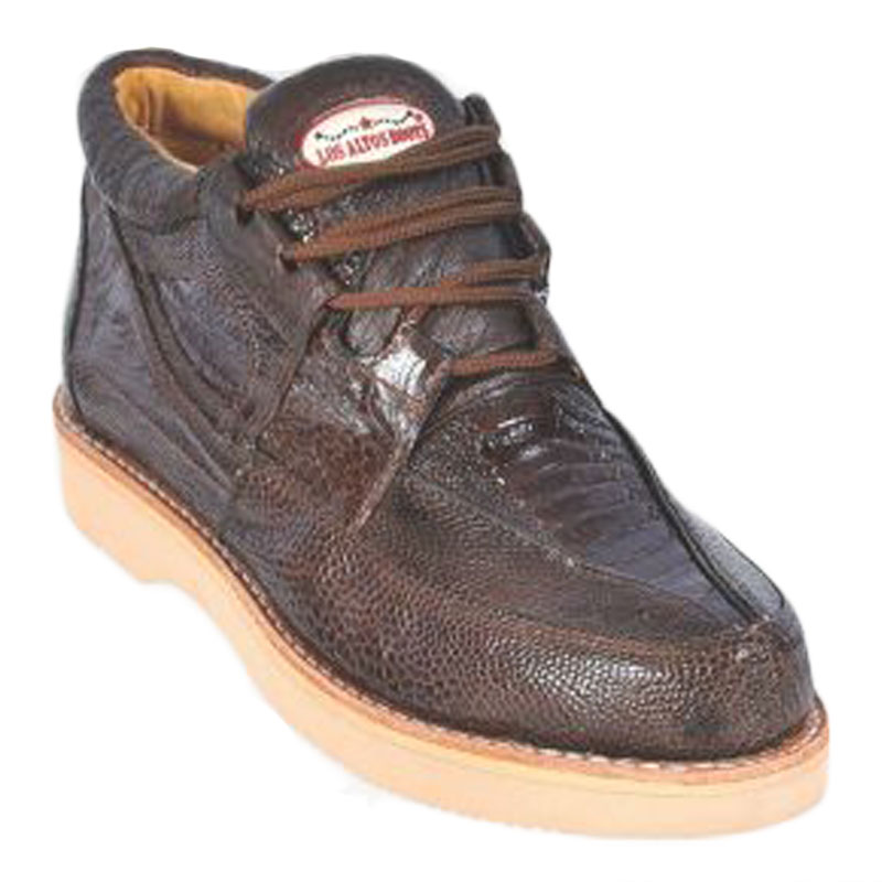 Los Altos Ostrich Leg Casual Shoes Brown Image