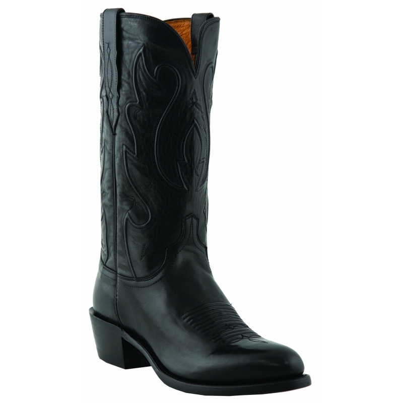 Lucchese M1006.R4 Ranch Hand Leather Boots Black Image