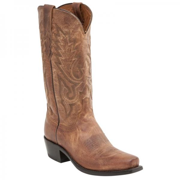 Lucchese M1008.S74 Goat Leather Boots Tan Image