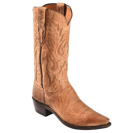 Lucchese M1008.S54 Goat Leather Boots Tan Image