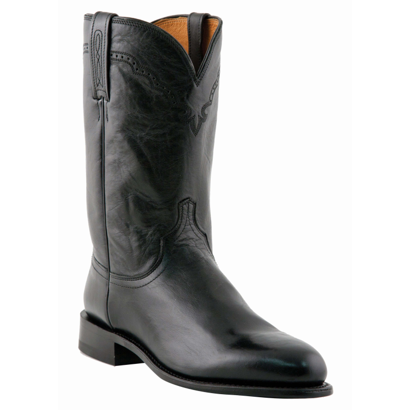 Lucchese M1010.C2 Calfskin Roper Boots Black Image