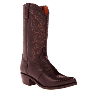 Lucchese M2901.J4 Lizard Boots Black Cherry Image