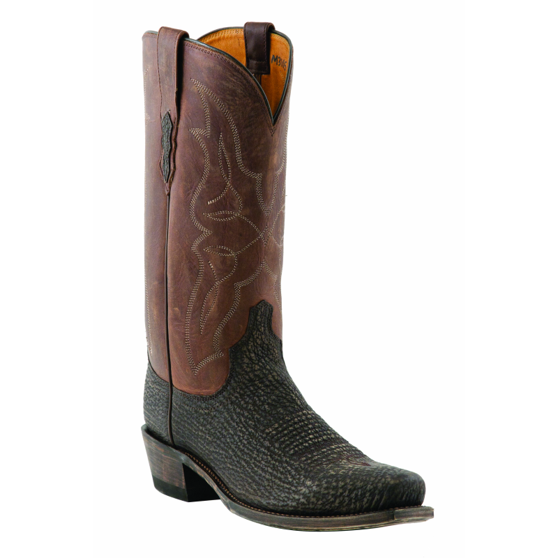 Lucchese M3105.74 Sanded Shark Boots Chocolate Image