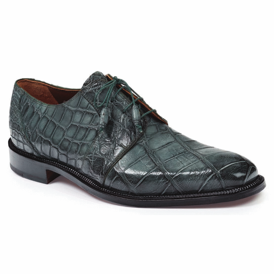 Mauri 1003 Massari Alligator Shoes Olive (Special Order) Image