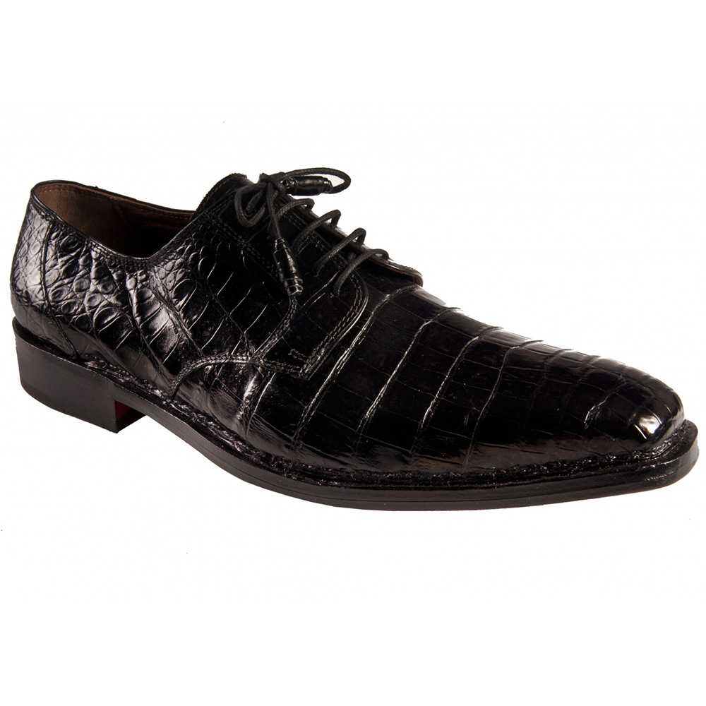 Mauri 1024 Genuine Baby Alligator Shoes Black (Special Order) Image
