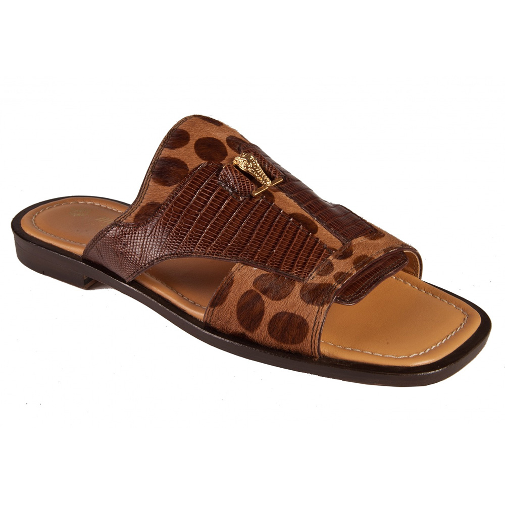 Mauri 1625 Tejus / Pony Maculated Sandals Coffee (Special Order) Image
