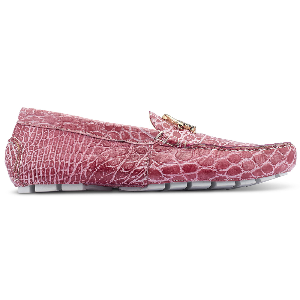 Mauri 3405/1 Scenic Alligator Loafers Ruby Red / Pink Image