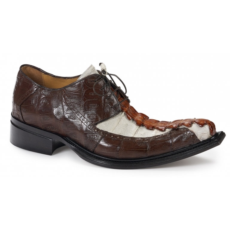 Mauri 44203 Brenta Hornback & Crocodile Shoes Gold / Rust / Acre Raindrops (Special Order) Image
