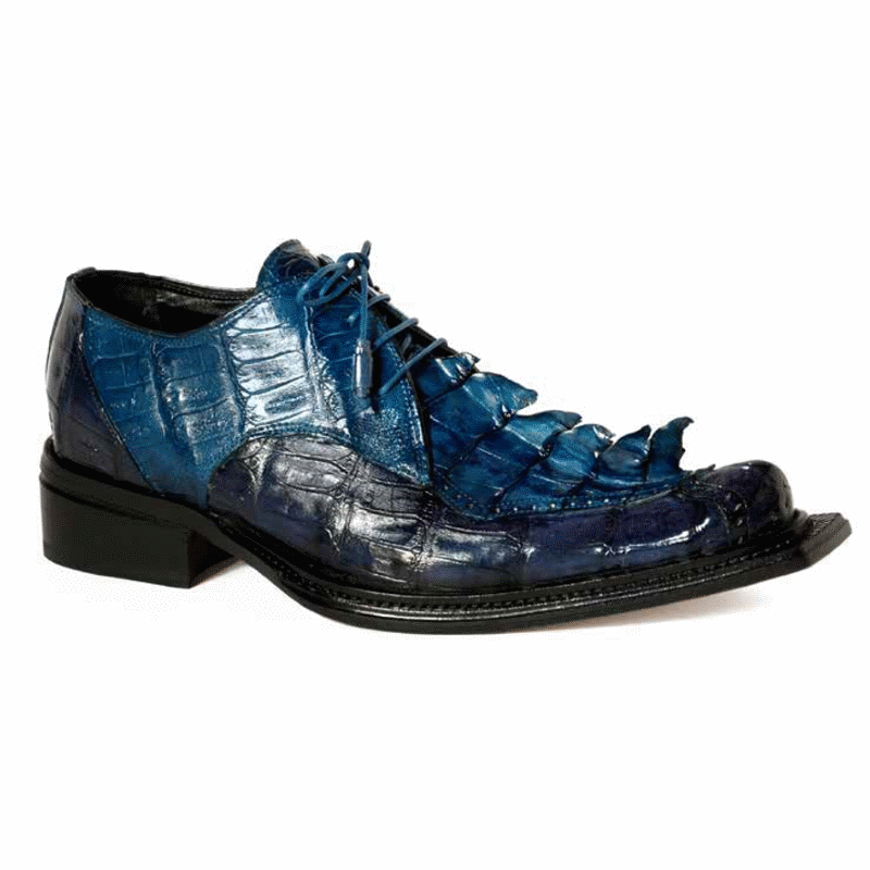 Mauri 44209 Giotto Crocodile & Hornback Shoes Wonder Blue / Caribbean Blue (Special Order) Image