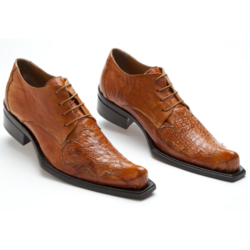 Mauri 44295 Viper Crocodile & Eel Shoes Cognac (SPECIAL ORDER) Image