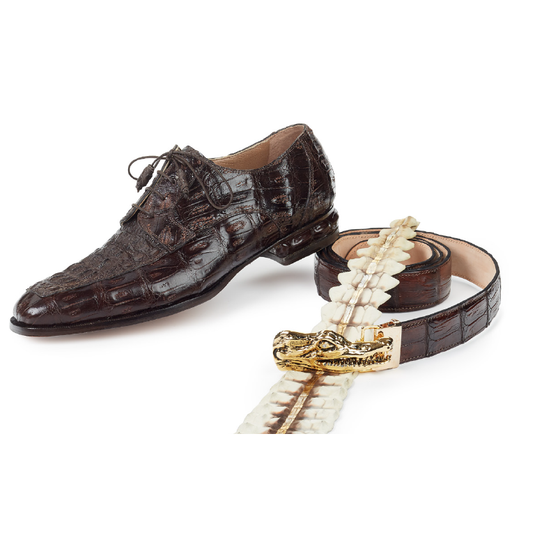 Mauri 4642 Arsenal Baby Crocodile & Hornback Dress Shoes TD Moro (Special Order) Image