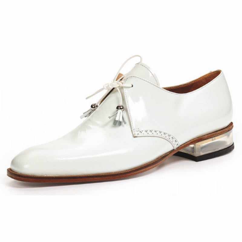 Mauri 4801 Mantegna Patent Leather Shoes White (Special Order) Image