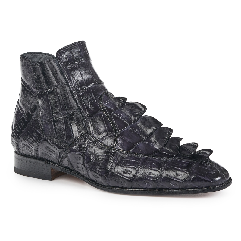 Mauri 4880 Crocodile Hornback Boots Charcoal Gray (SPECIAL ORDER) Image
