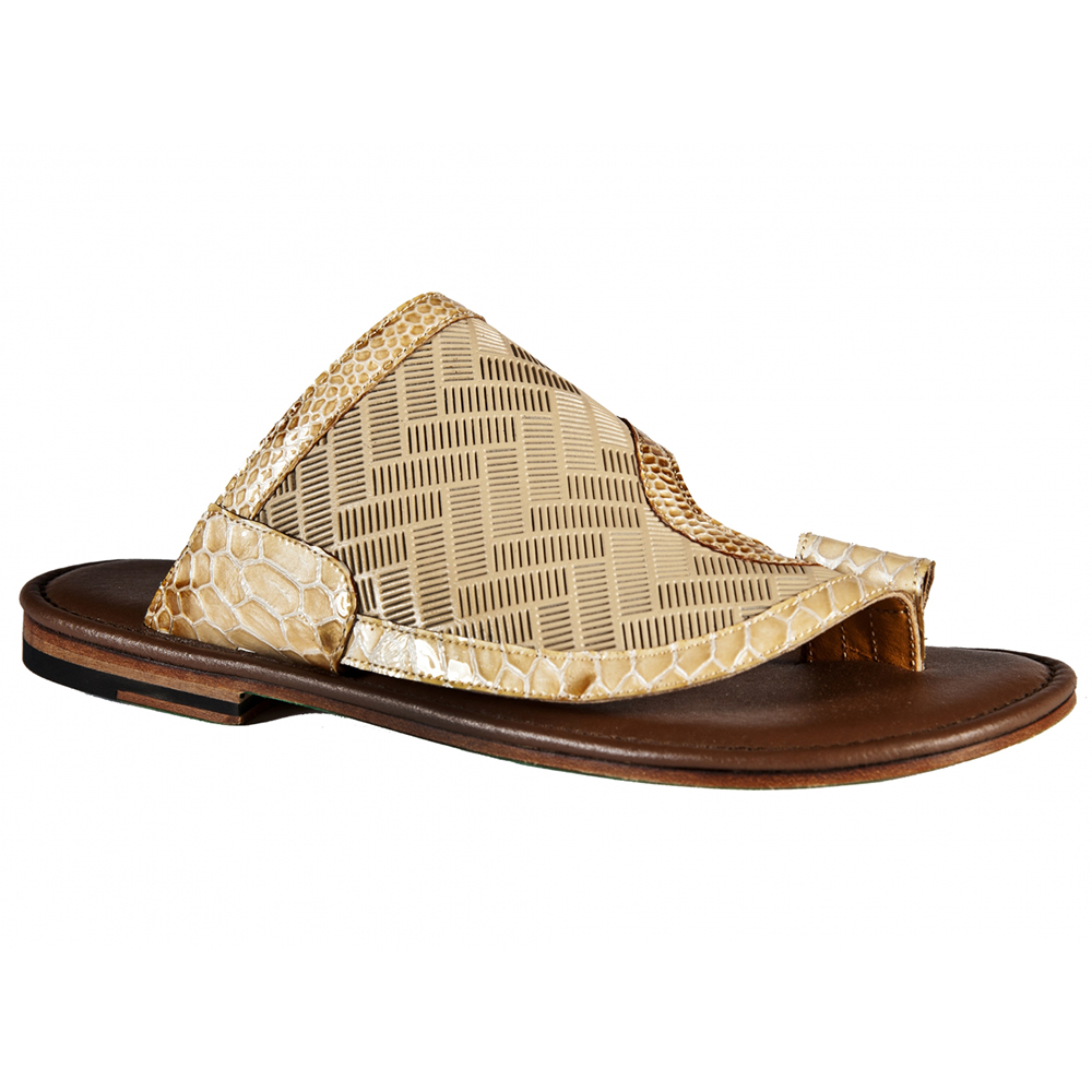 Mauri 5028 Malabo / Perforated Nappa Sandals Beige (Special Order) Image