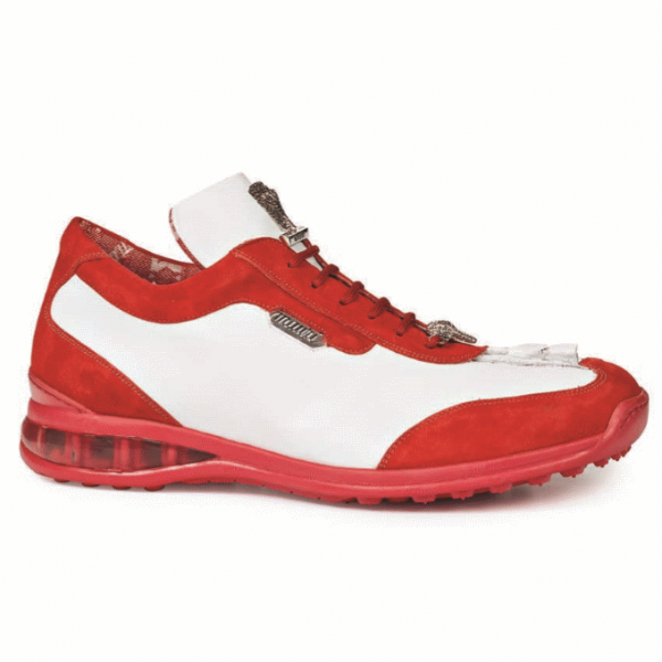 Mauri 8669 Hornback & Suede Sneakers Red/White (Special Order) Image