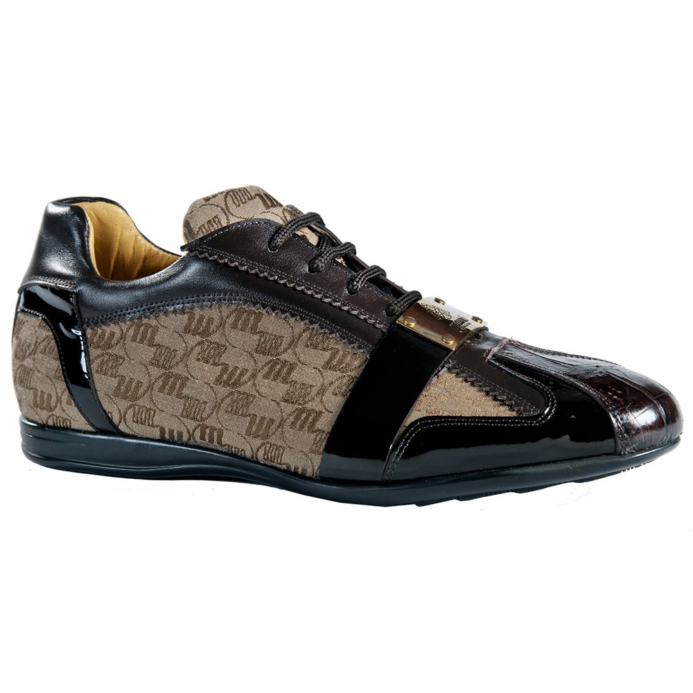 Mauri 8840 Baby Crocodile / Nappa / Patent / Mauri Fabric Shoes Testa Di Moro (Special Order) Image