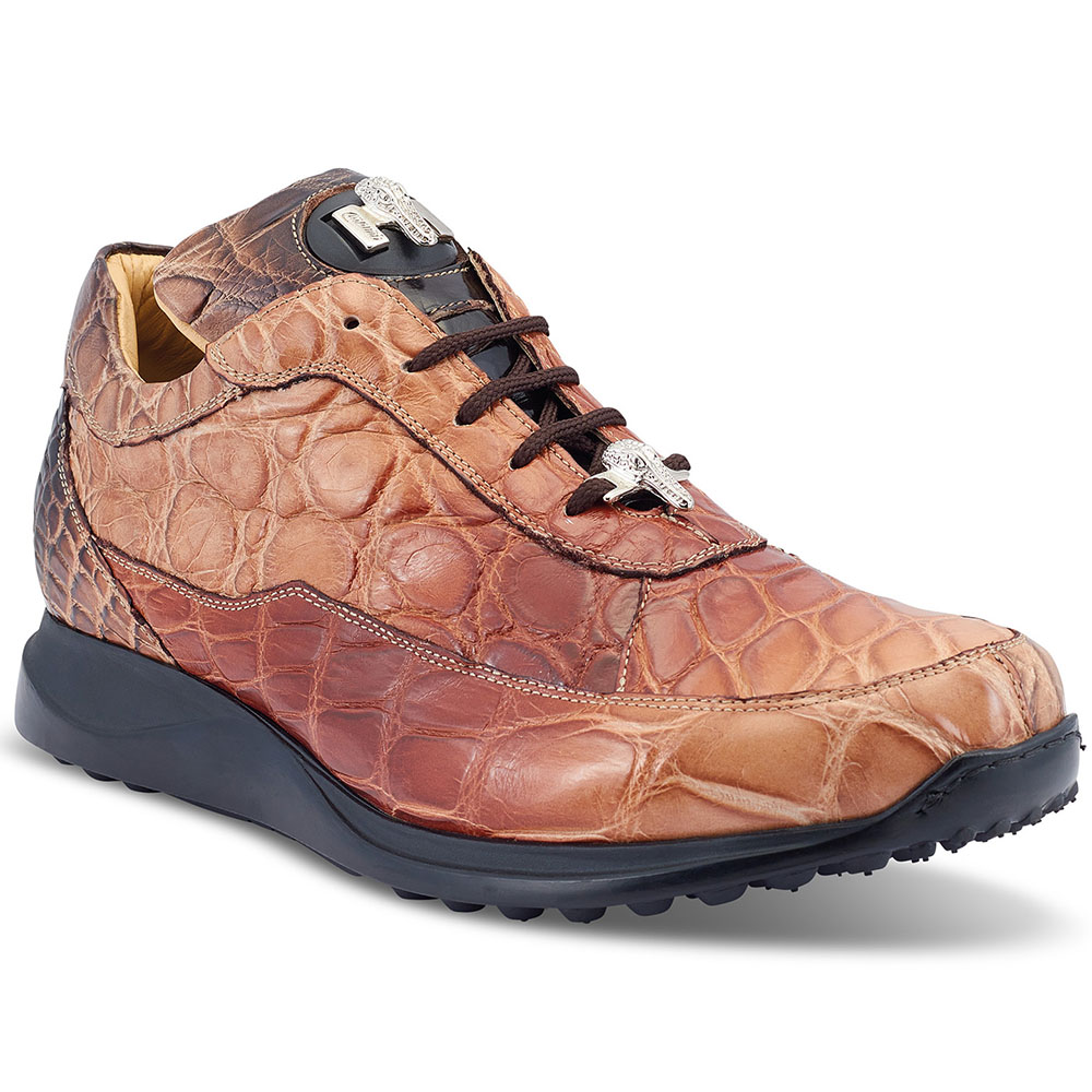 overspringen biologisch licht Mauri 8900/2 Alligator Sneakers Multi Brown | MensDesignerShoe.com