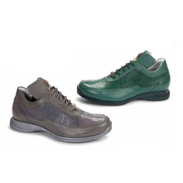 Mauri 8900-8 Nappa & Crocodile Sneakers (Special Order) Image