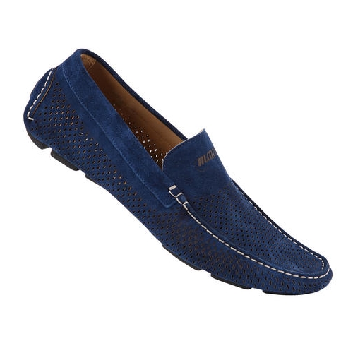 Mauri 9225 Mediterraneo Suede Driving Shoes Bluette (Special Order) Image
