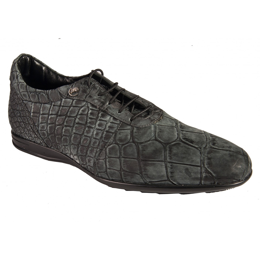 Mauri 9295/4 Body Alligator Shoes Nabuk Black (Special Order) Image
