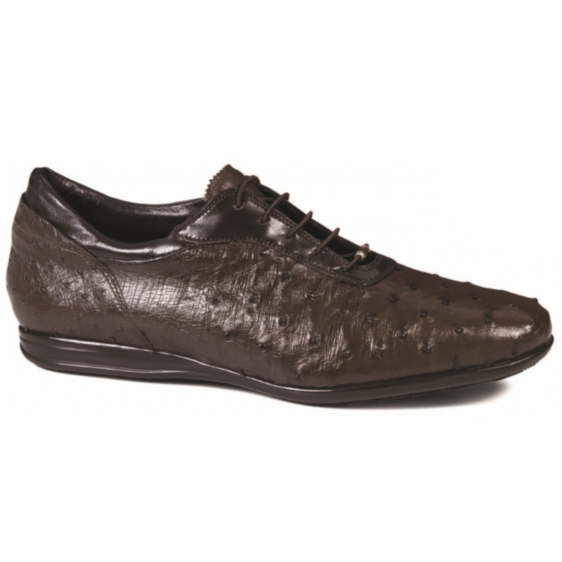 Mauri 9295 Ostrich Quill Sneakers Brown (Special Order) Image